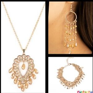 3pc. Teardrop Rhinestone Set. NWT